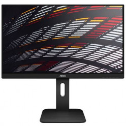 23.8- AOC IPS LED 24P1 Black 3-sides Borderless (5ms, 50M:1, 250cd, 1920x1080, 178°/178°, VGA, DVI, DisplayPort, HDMI, USB Hub: 4 x USB3.0, Speakers 2 x 2W, Audio Line-out, Pivot, Height-adjustable, VESA)